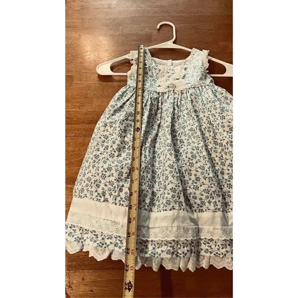 Laura Ashley Floral Layer Dress Girls Toddler Size 3T (B)